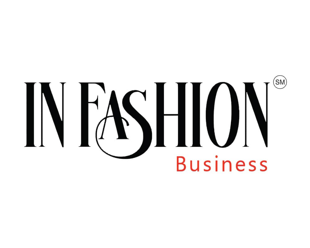Logo with 'IN FASHION Business' text on a white background